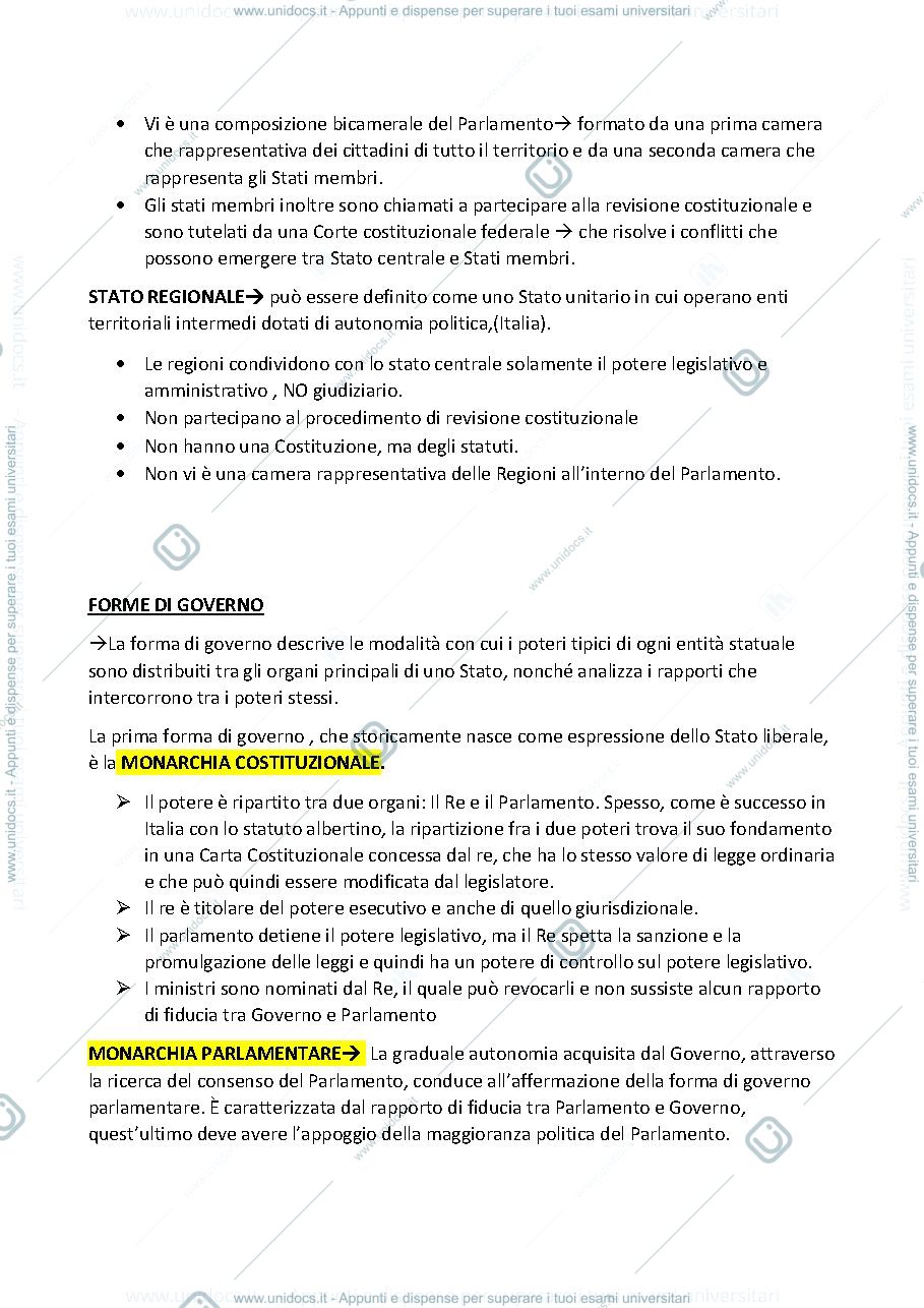 Anteprima pagina 4 — Diritto costituzione 