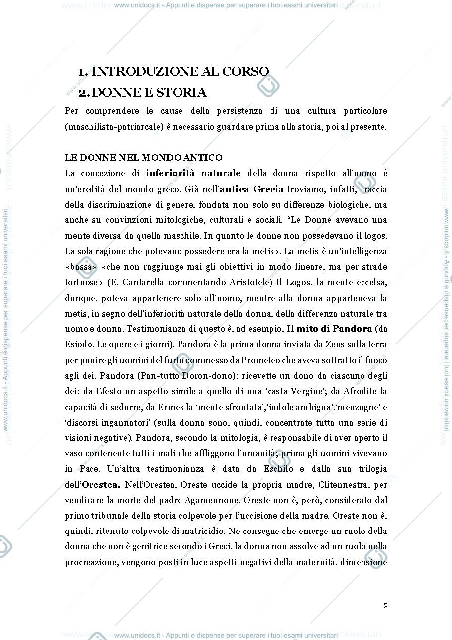 Anteprima pagina 2 — Appunti diritti delle donne nello Stato costituzionale