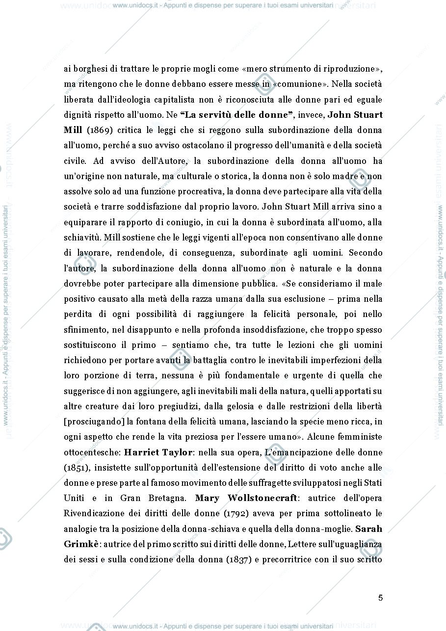 Anteprima pagina 5 — Appunti diritti delle donne nello Stato costituzionale