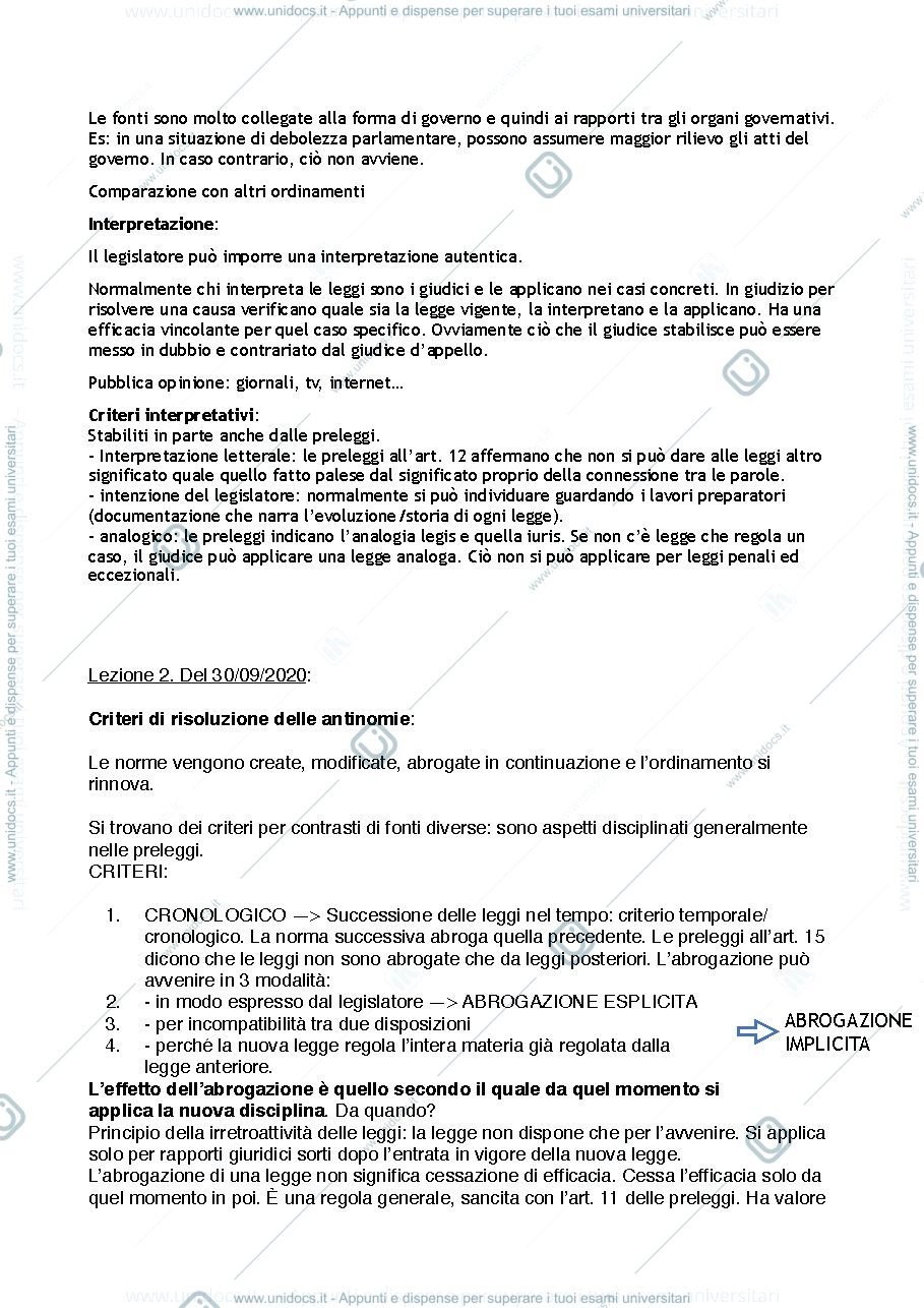 Anteprima pagina 2 — diritto costituzionale 2