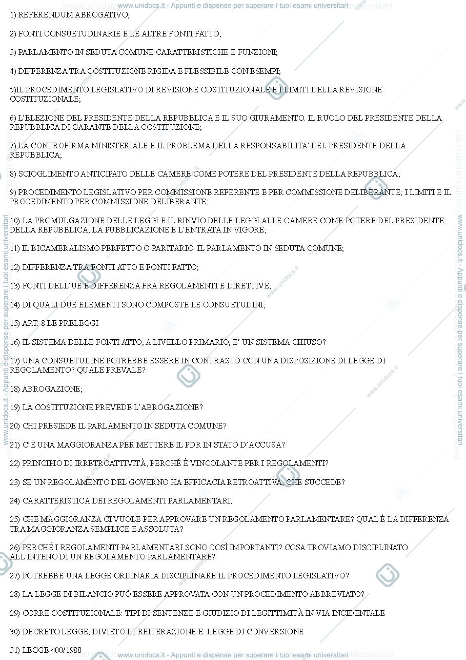 Anteprima pagina 1 — Domande frequenti
