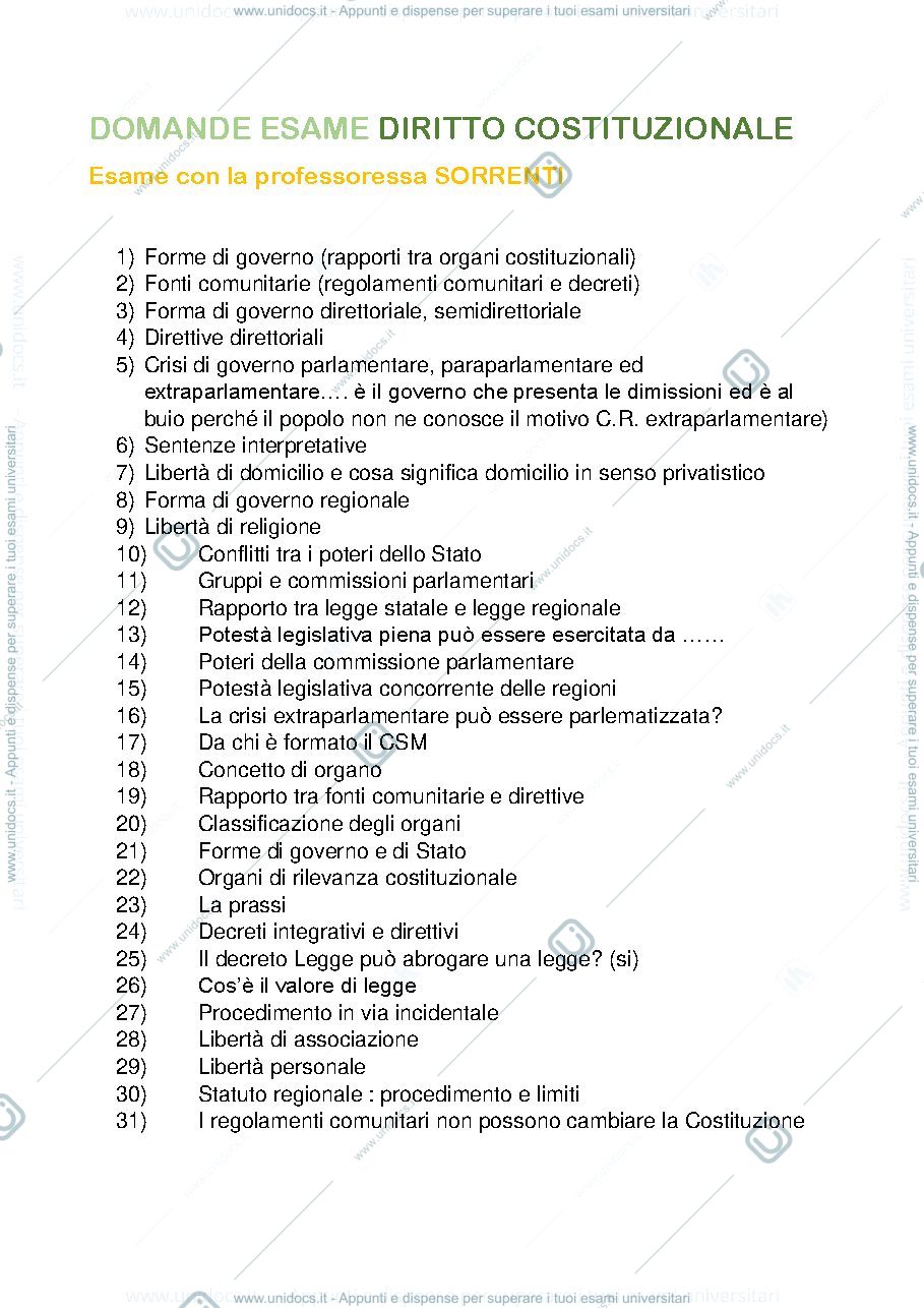 Anteprima pagina 1 — costituzionale
