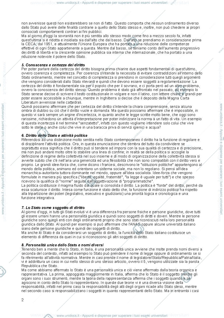 Anteprima pagina 2 — diritto costituzionale 