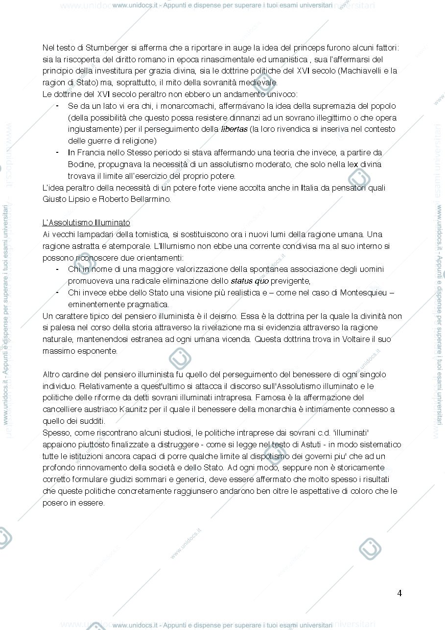 Anteprima pagina 4 — Riassunto libro per esame di dottrina dello stato 