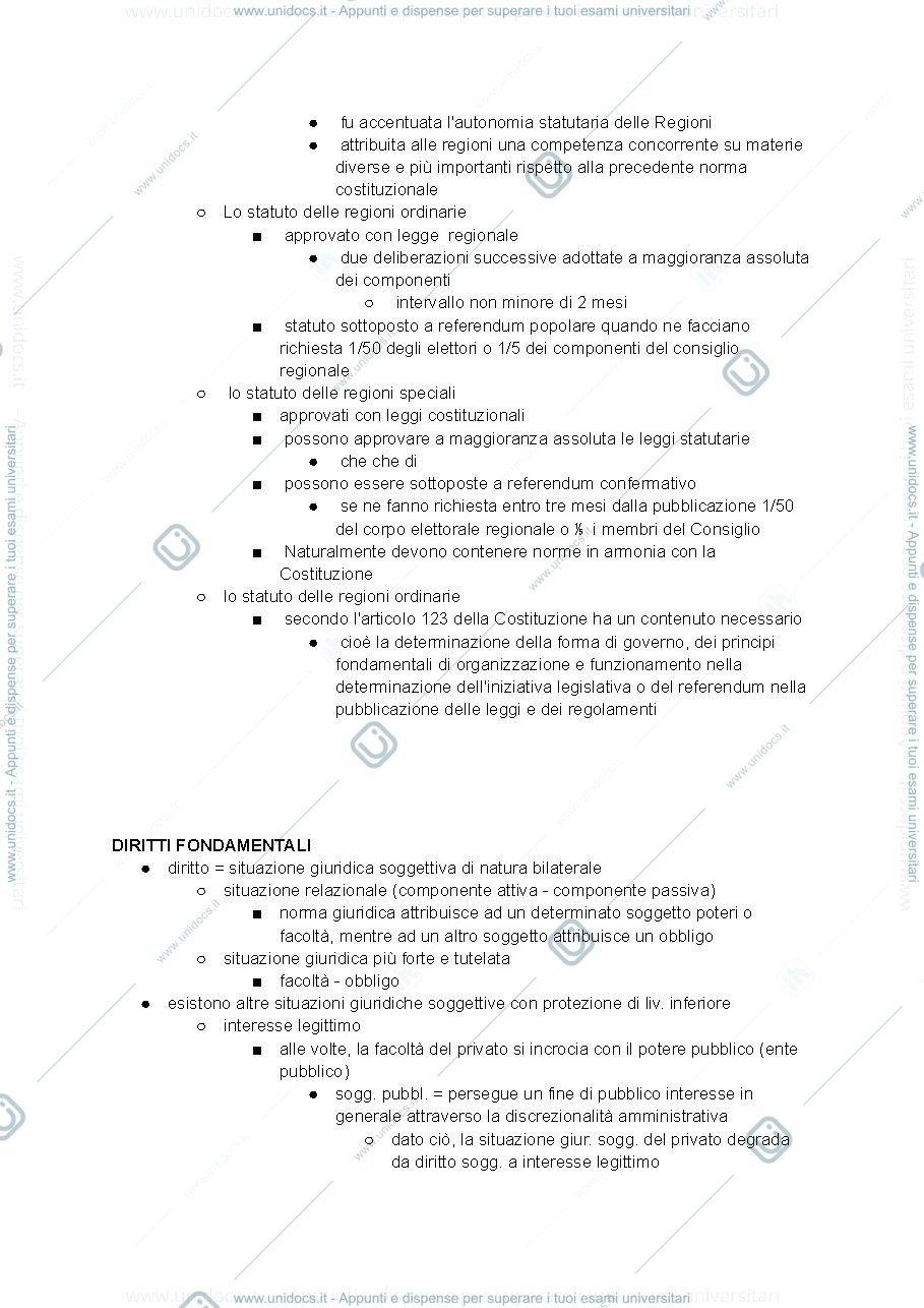 Anteprima pagina 3 — Prima parte diritto costituzionale 