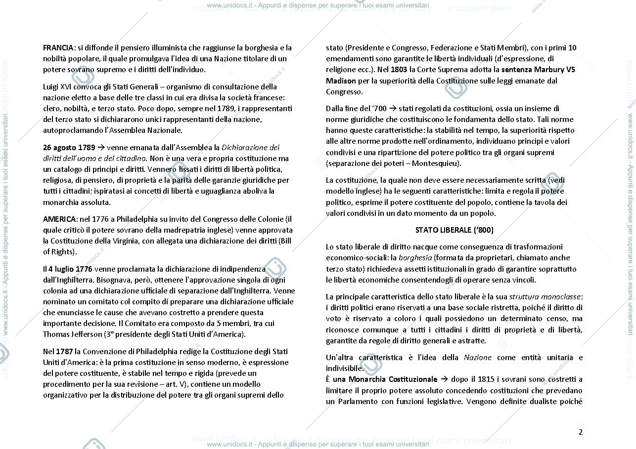 Anteprima pagina 2 — Diritto Costituzionale