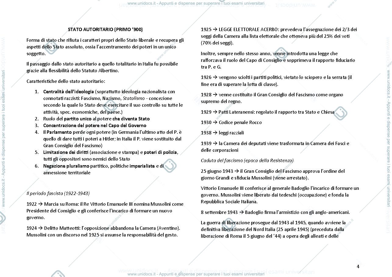 Anteprima pagina 4 — Diritto Costituzionale