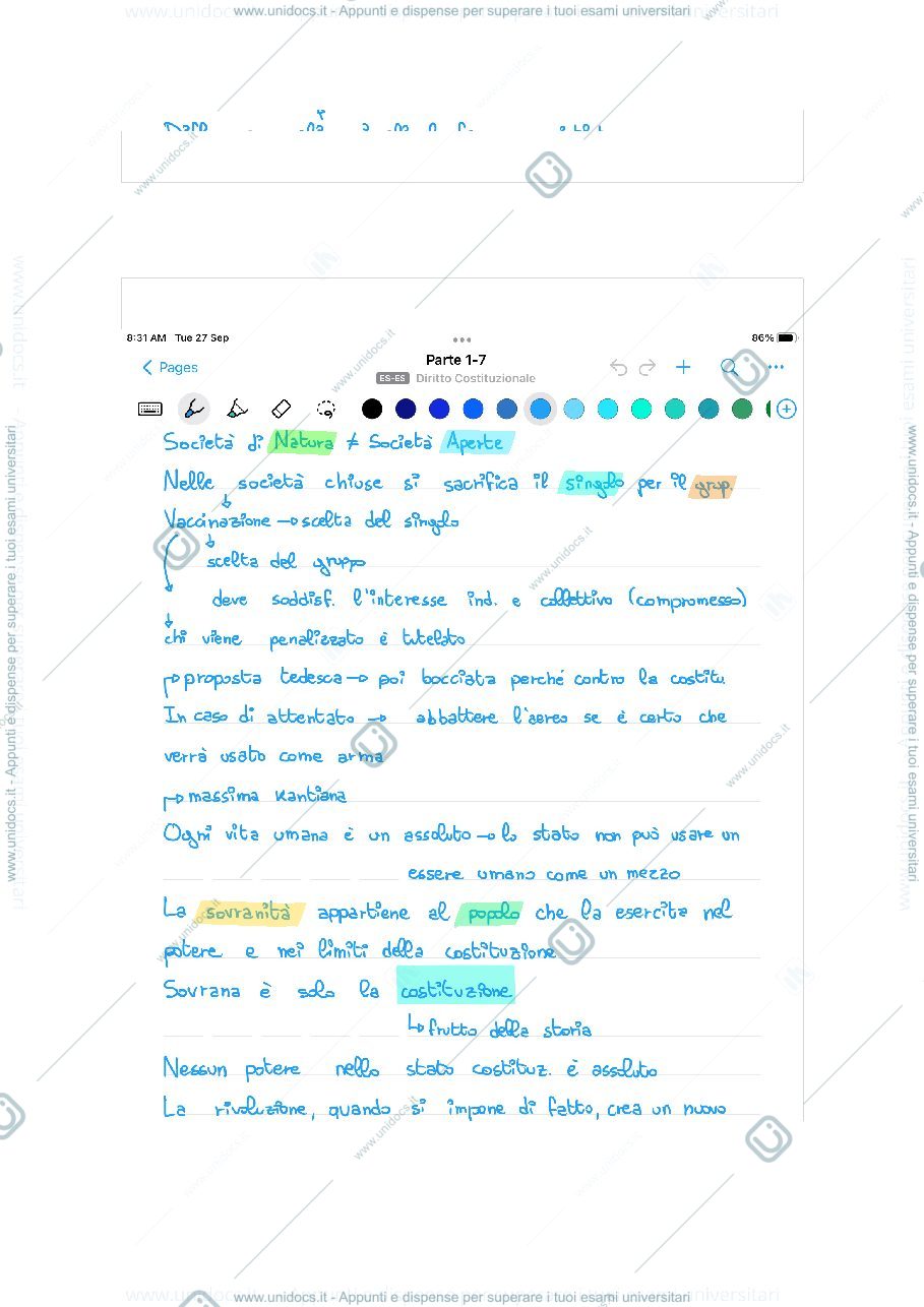 Anteprima pagina 2 — Diritto Costituzionale 