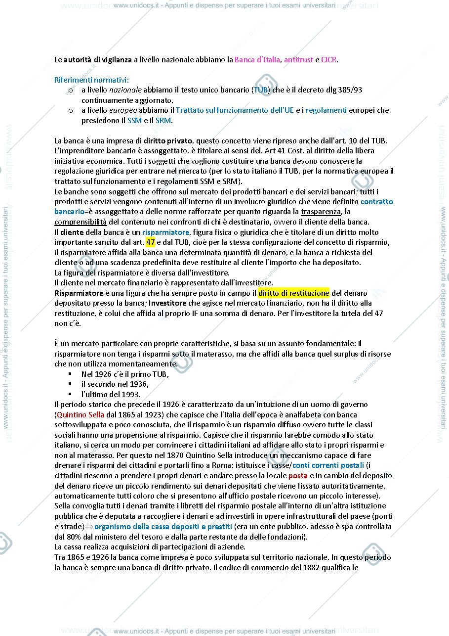 Anteprima pagina 2 — Diritto degli intermediari finanziari