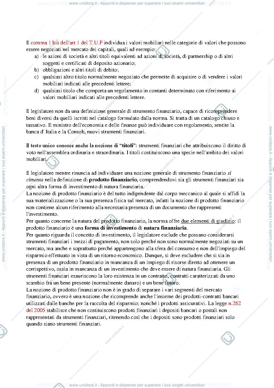 Anteprima pagina 3 — Appunti diritto degli intermediari (in particolare parte del corso sulle società quotate)