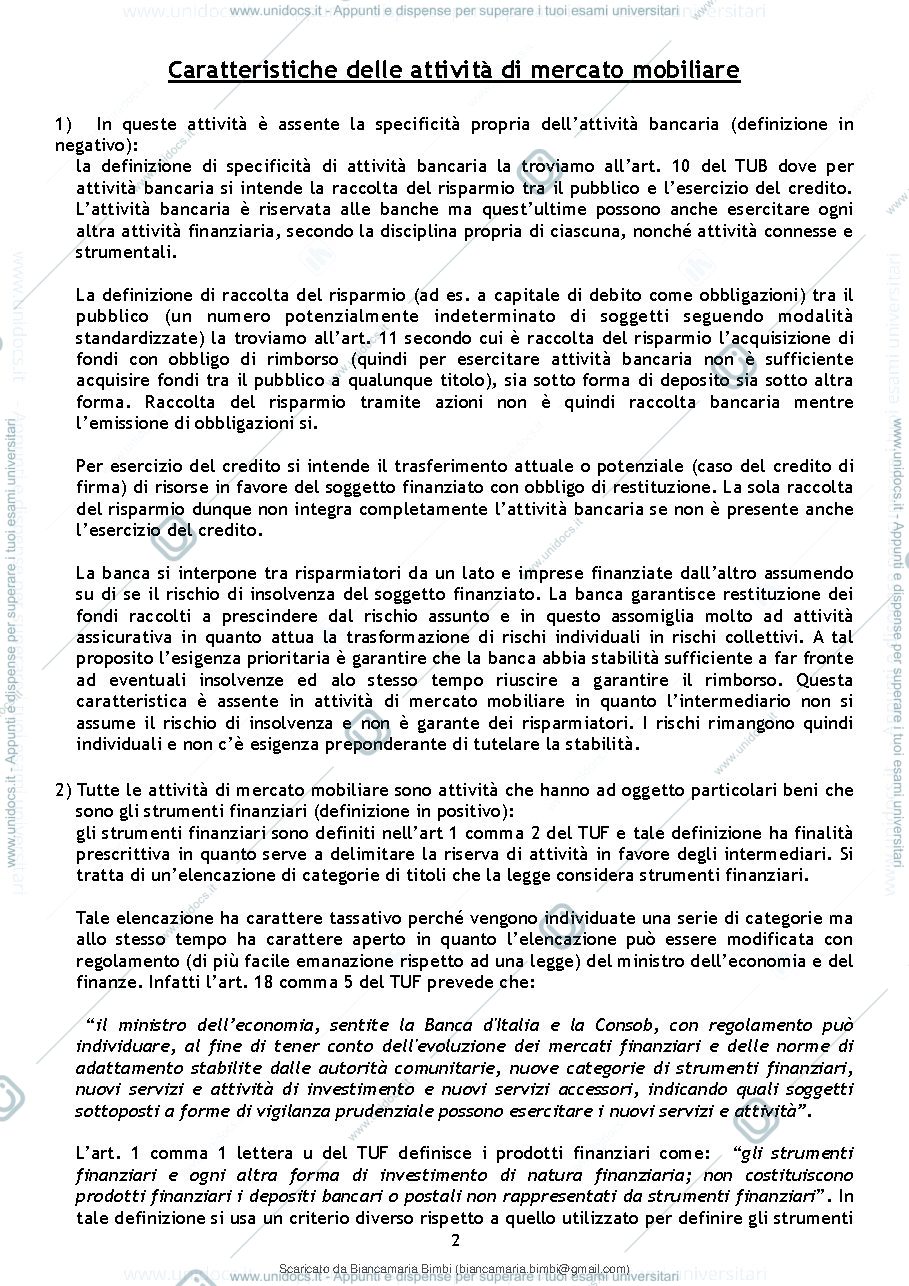 Anteprima pagina 3 — diritto dei mercati finanziari