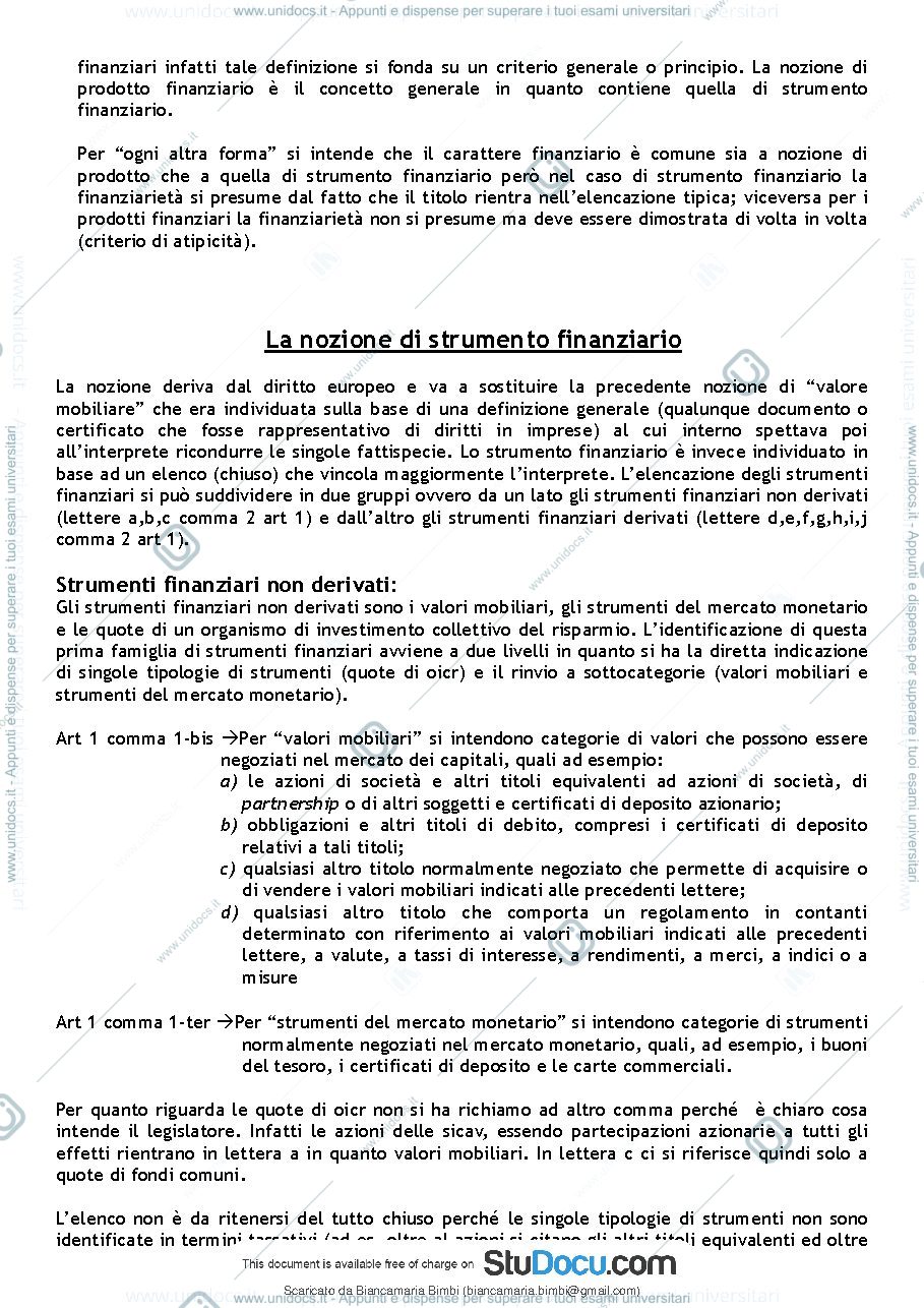 Anteprima pagina 4 — diritto dei mercati finanziari