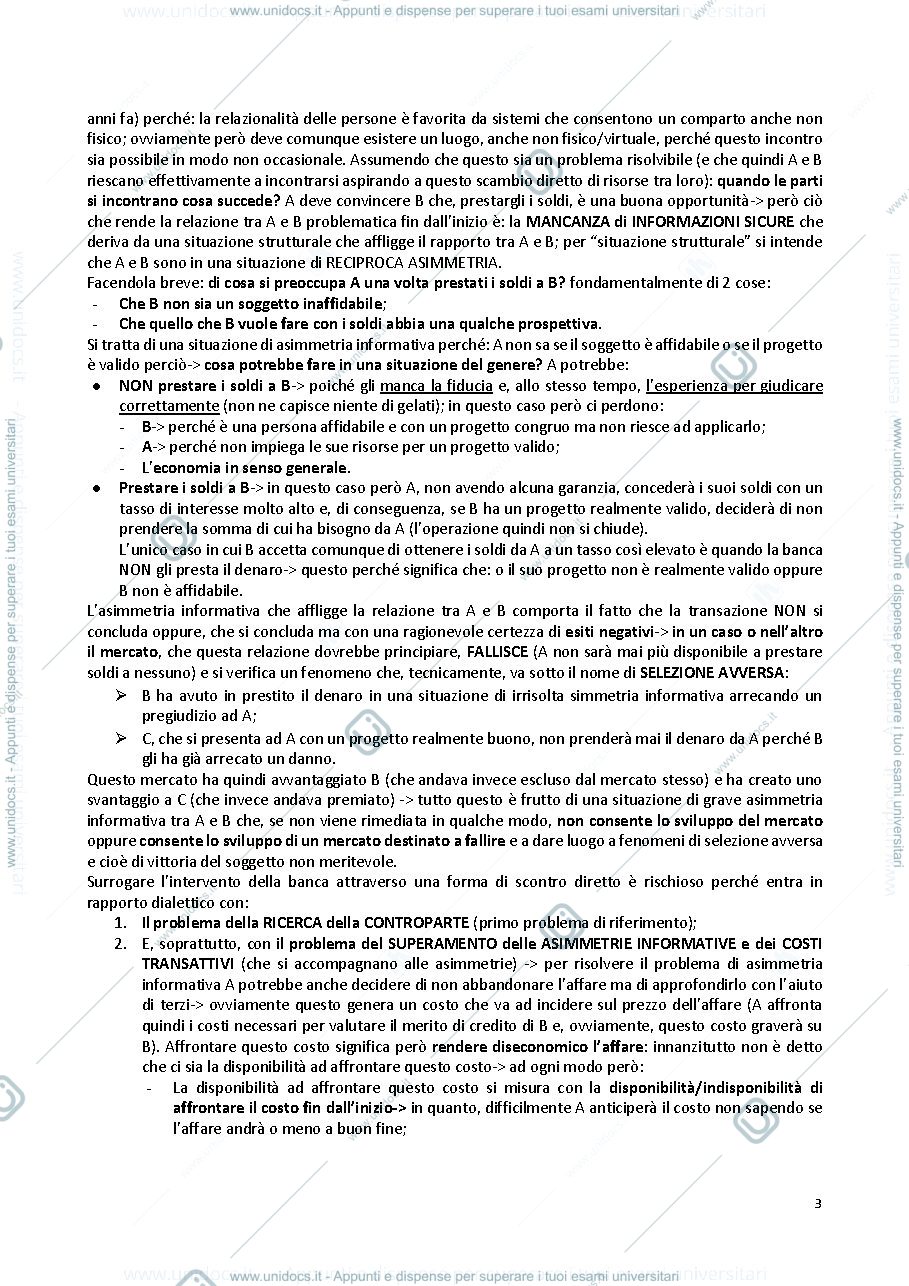 Anteprima pagina 3 — appunti del corso di diritto dei mercati finanziari