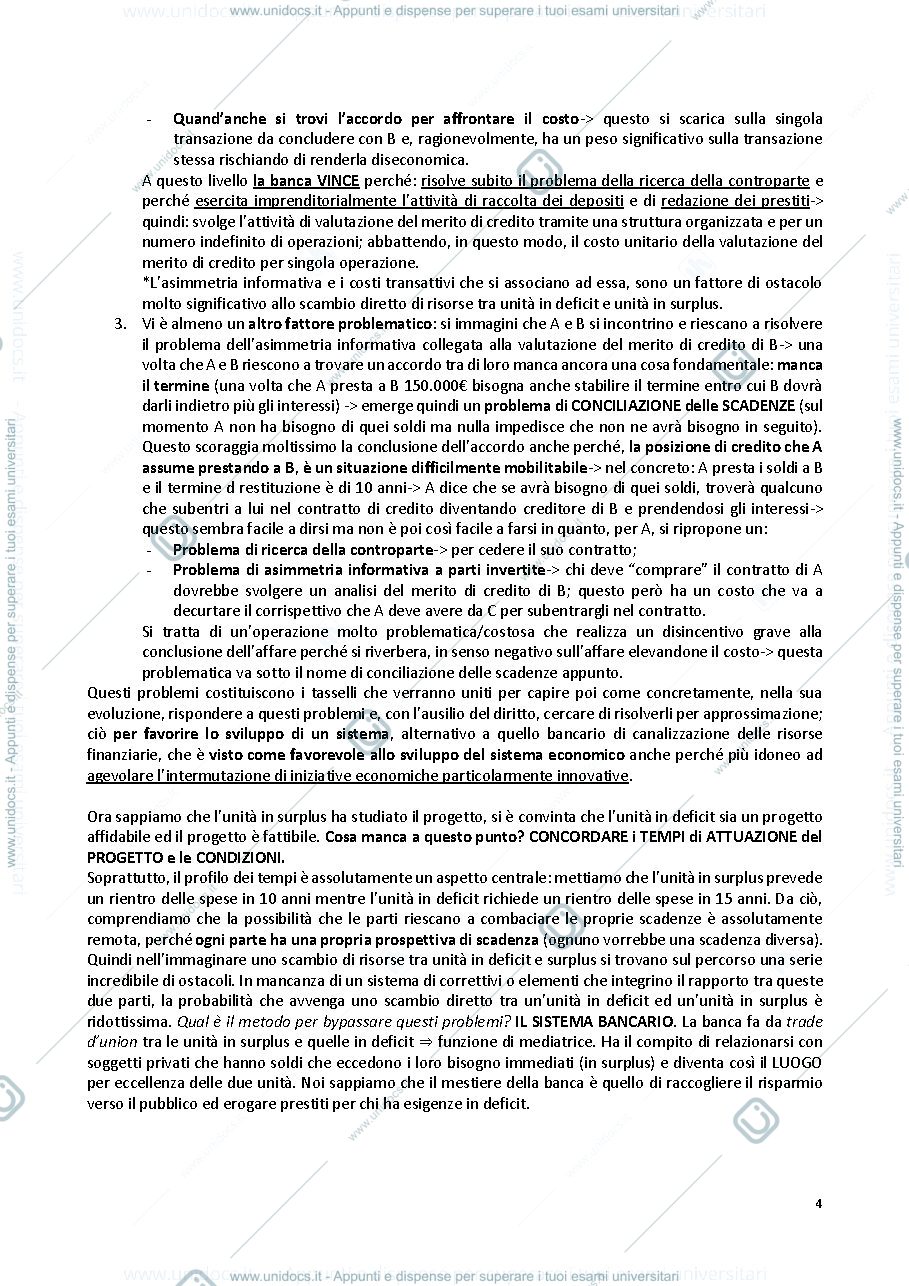 Anteprima pagina 4 — appunti del corso di diritto dei mercati finanziari