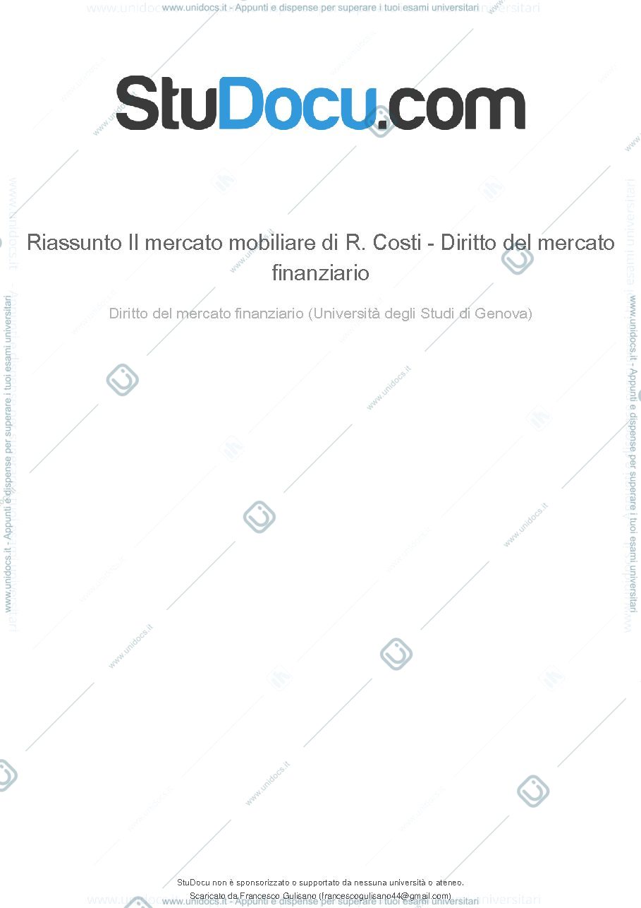 Anteprima pagina 1 — Riassunto costi