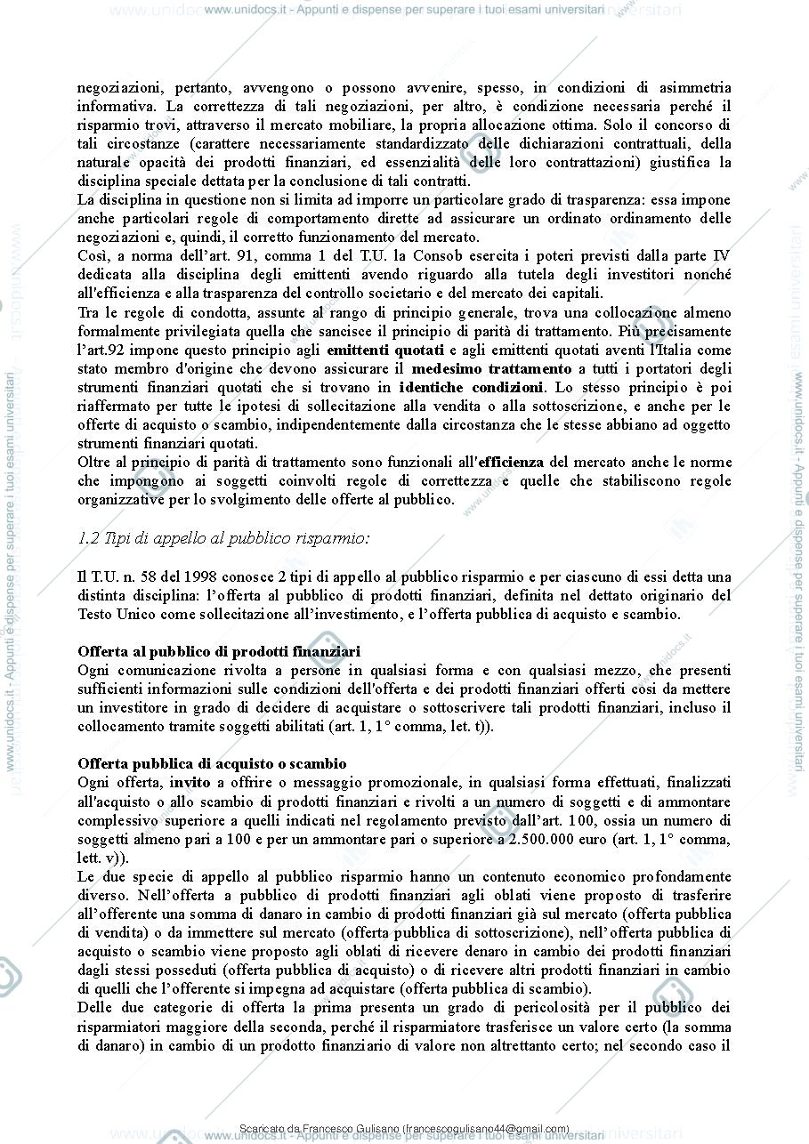 Anteprima pagina 5 — Riassunto costi