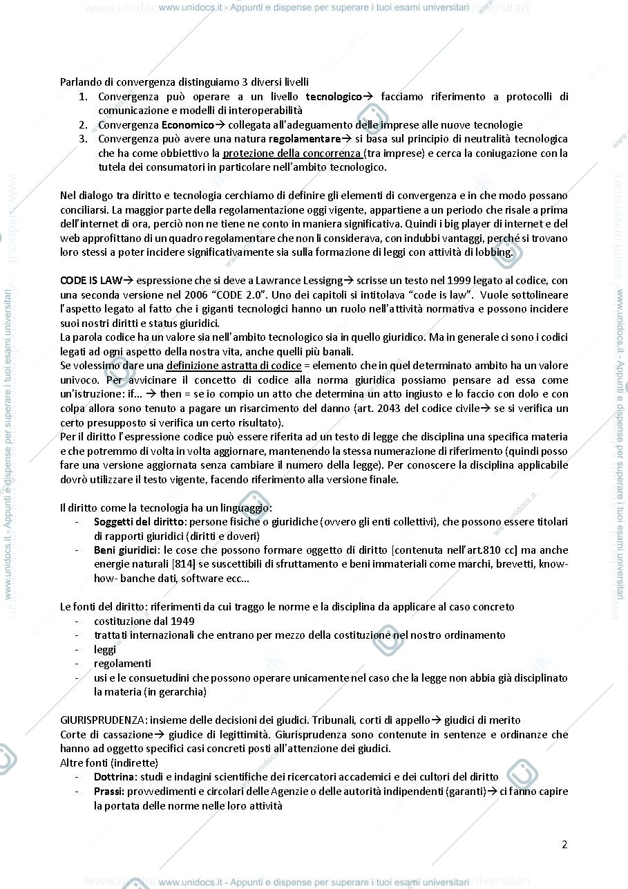 Anteprima pagina 2 — DIRITTO DEI PRODOTTI DIGITALI