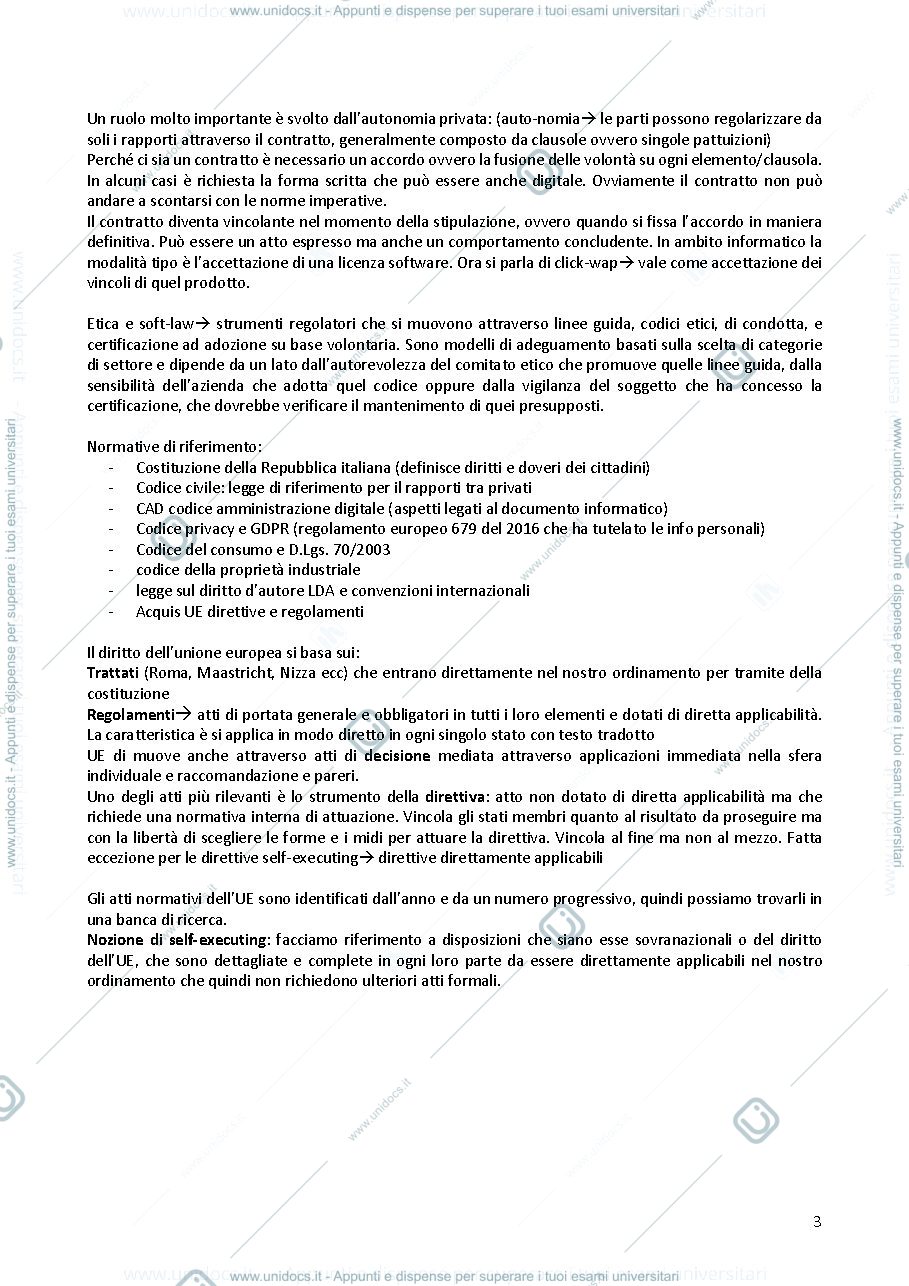 Anteprima pagina 3 — DIRITTO DEI PRODOTTI DIGITALI