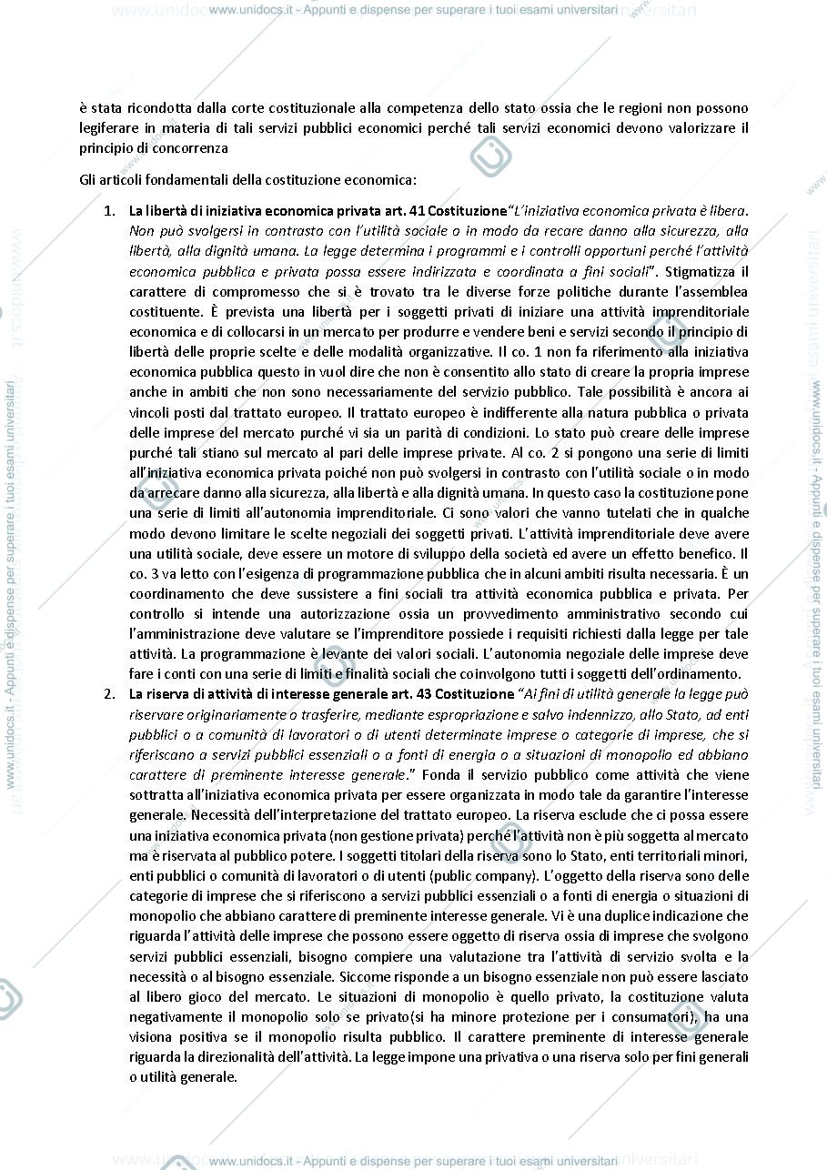 Anteprima pagina 3 — Appunti di Diritto dei servizi di Pubbliche Utilità 