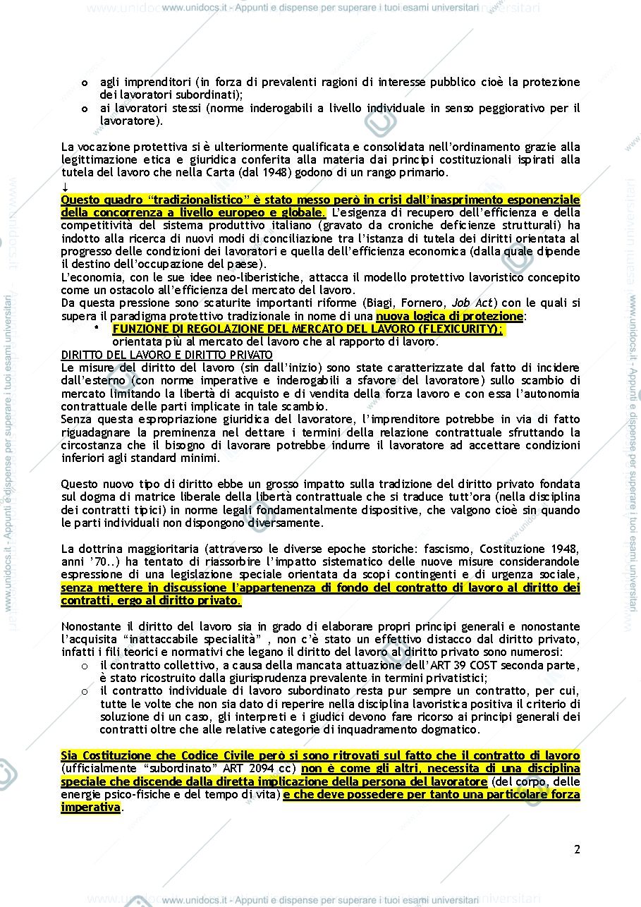 Anteprima pagina 2 — Diritto del lavoro 
