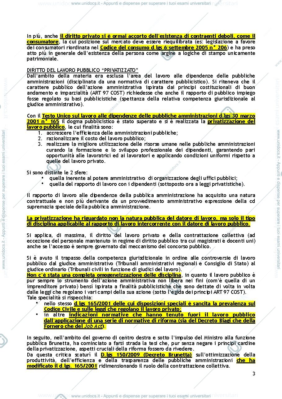 Anteprima pagina 3 — Diritto del lavoro 
