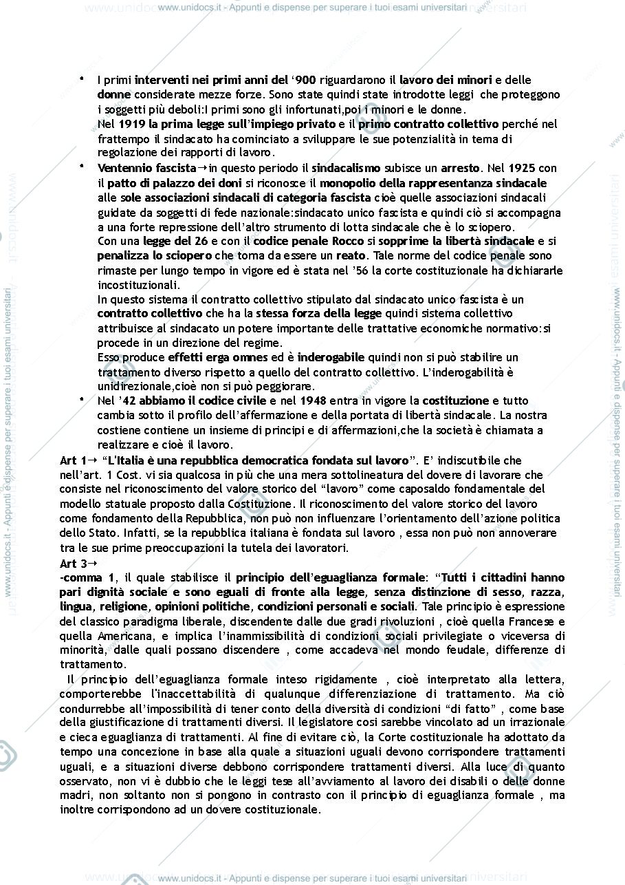 Anteprima pagina 2 — Diritto del lavoro modulo B