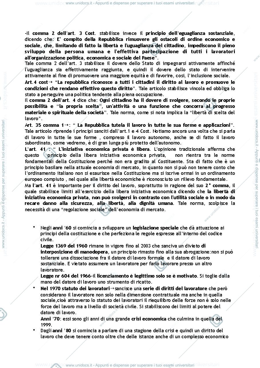 Anteprima pagina 3 — Diritto del lavoro modulo B