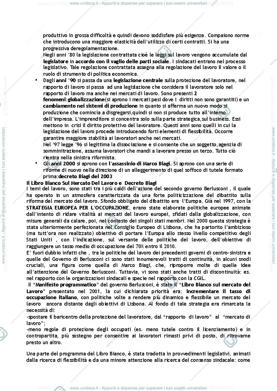 Anteprima pagina 4 — Diritto del lavoro modulo B