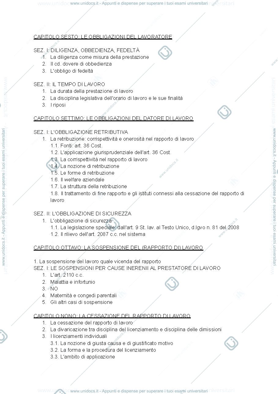 Anteprima pagina 2 — diritto del lavoro 
