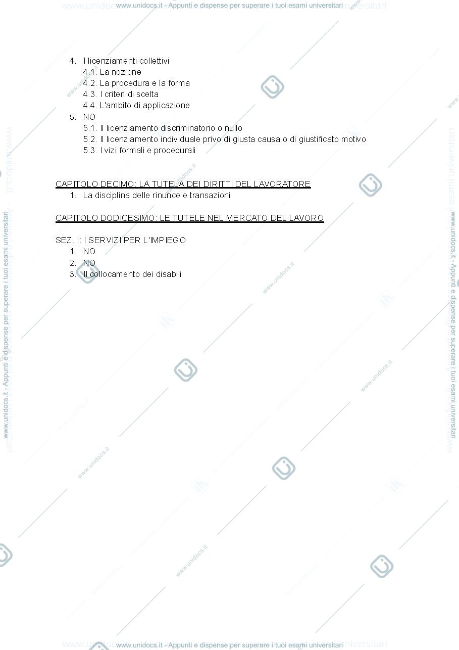 Anteprima pagina 3 — diritto del lavoro 