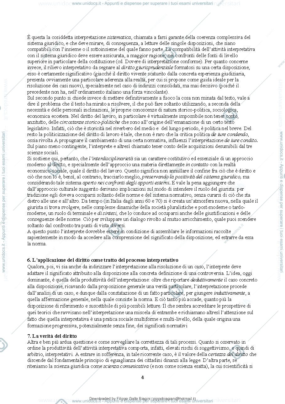 Anteprima pagina 5 — Diritto del lavoro