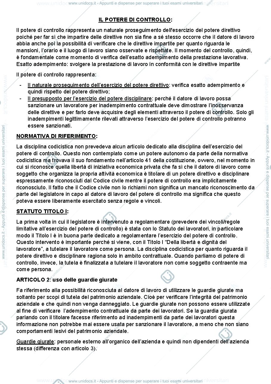 Anteprima pagina 1 — Potere di controllo