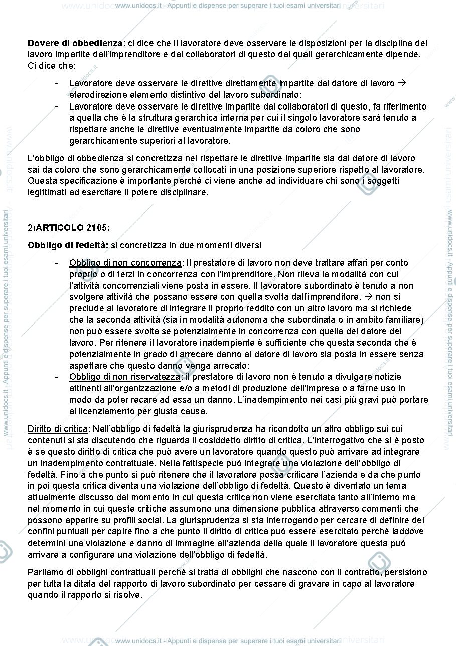 Anteprima pagina 2 — Potere disciplinare 