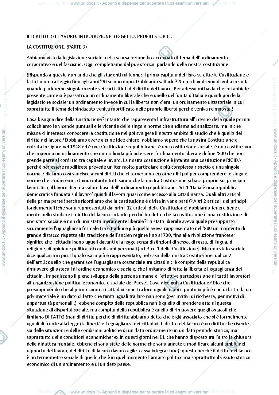 Anteprima pagina 3 — APPUNTI DI DIRITTO DEL LAVORO 
