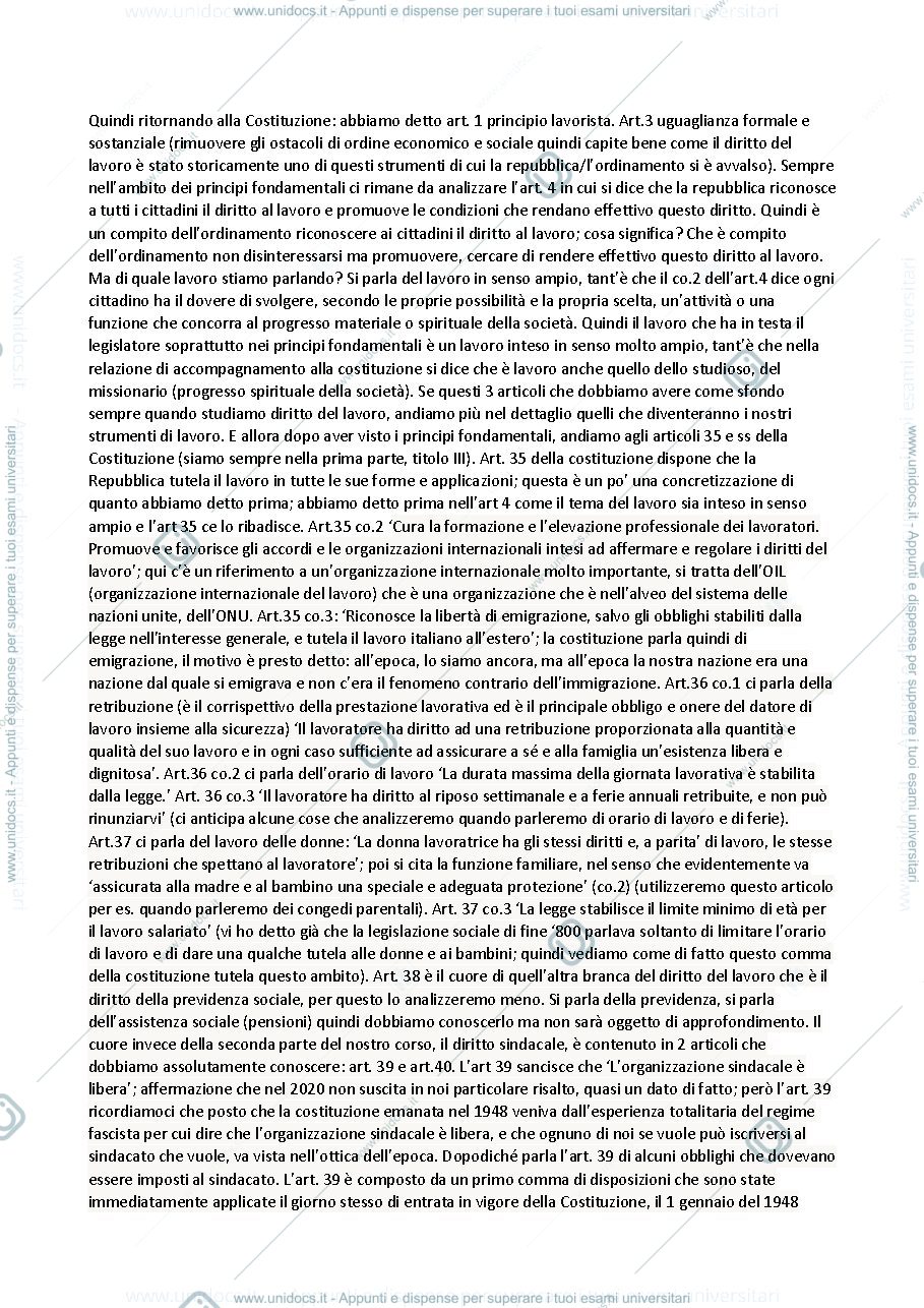 Anteprima pagina 4 — APPUNTI DI DIRITTO DEL LAVORO 