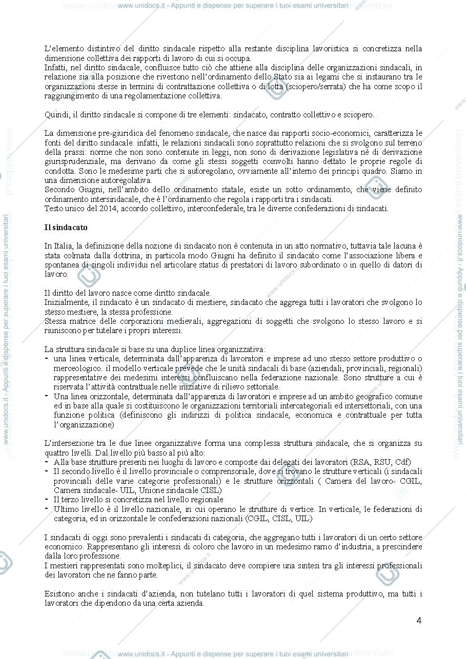 Anteprima pagina 4 — DIRITTO DEL LAVORO