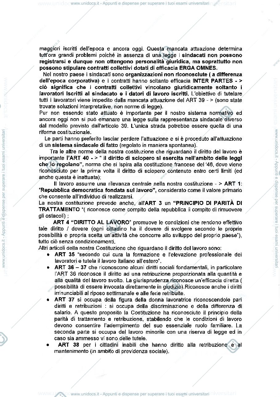 Anteprima pagina 2 — diritto del lavoro 