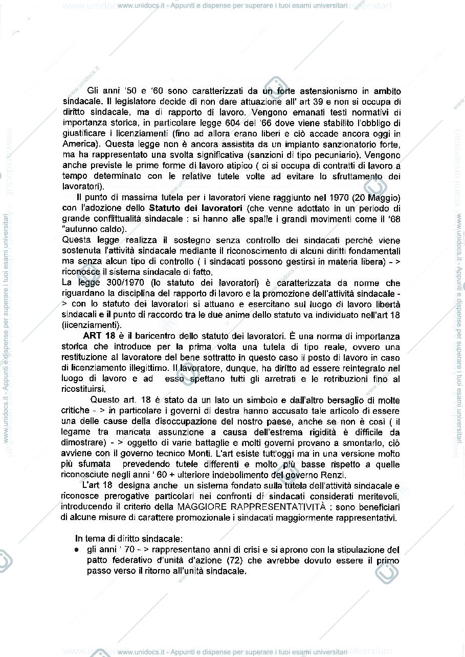 Anteprima pagina 3 — diritto del lavoro 