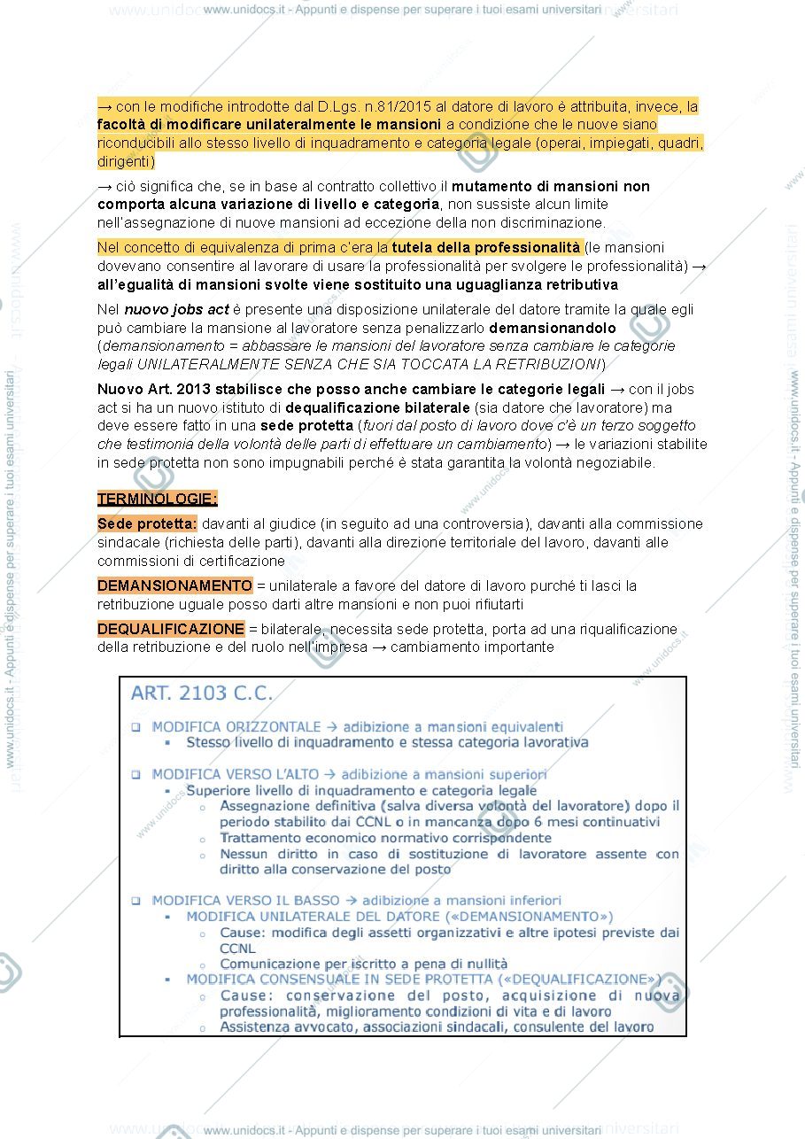 Anteprima pagina 4 — Dispensa Diritto del Lavoro