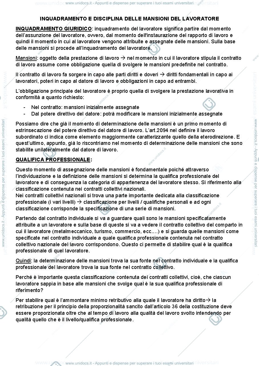 Anteprima pagina 1 — Inquadramento 