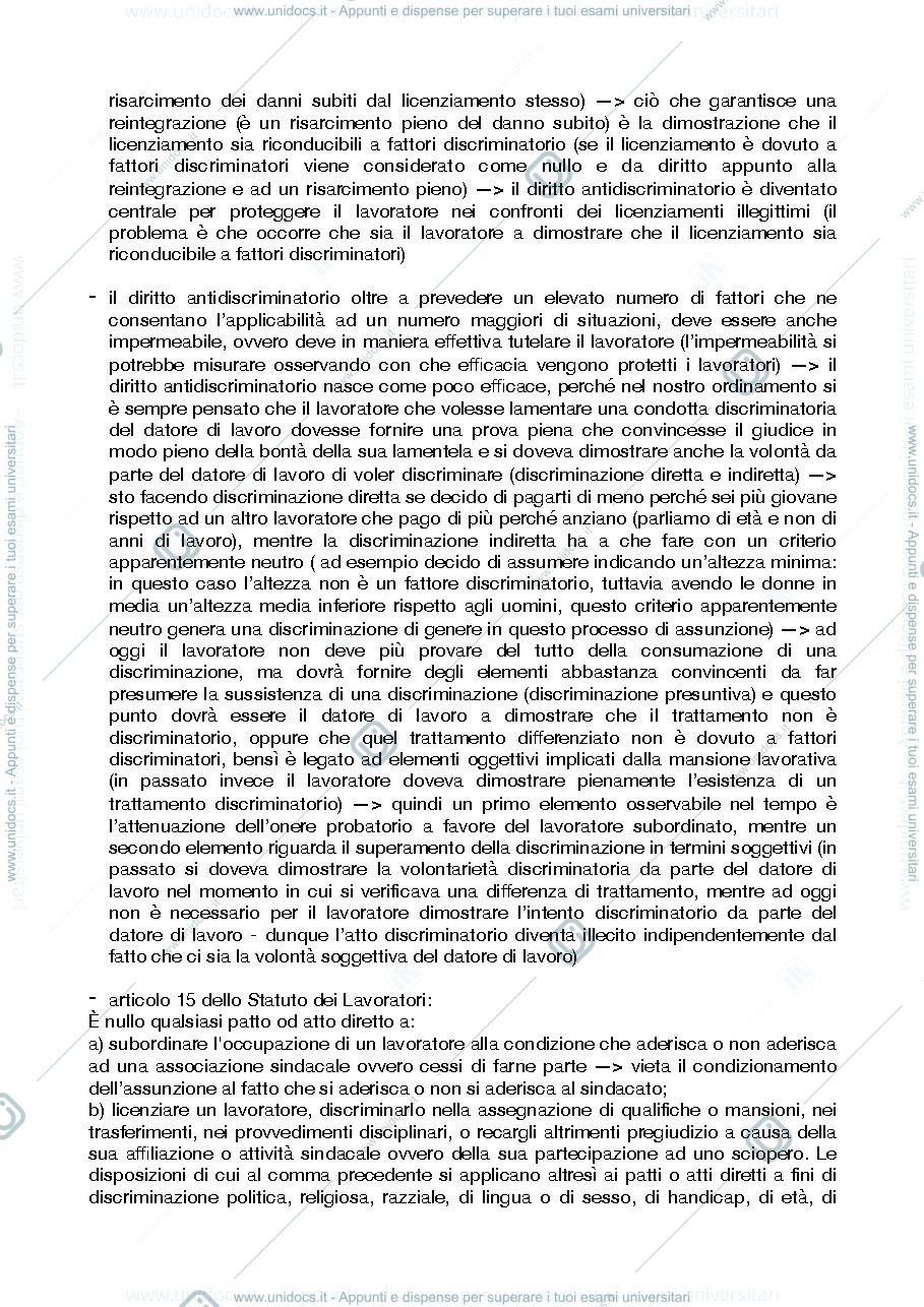 Anteprima pagina 2 — Appunti diritto del mercato del lavoro 