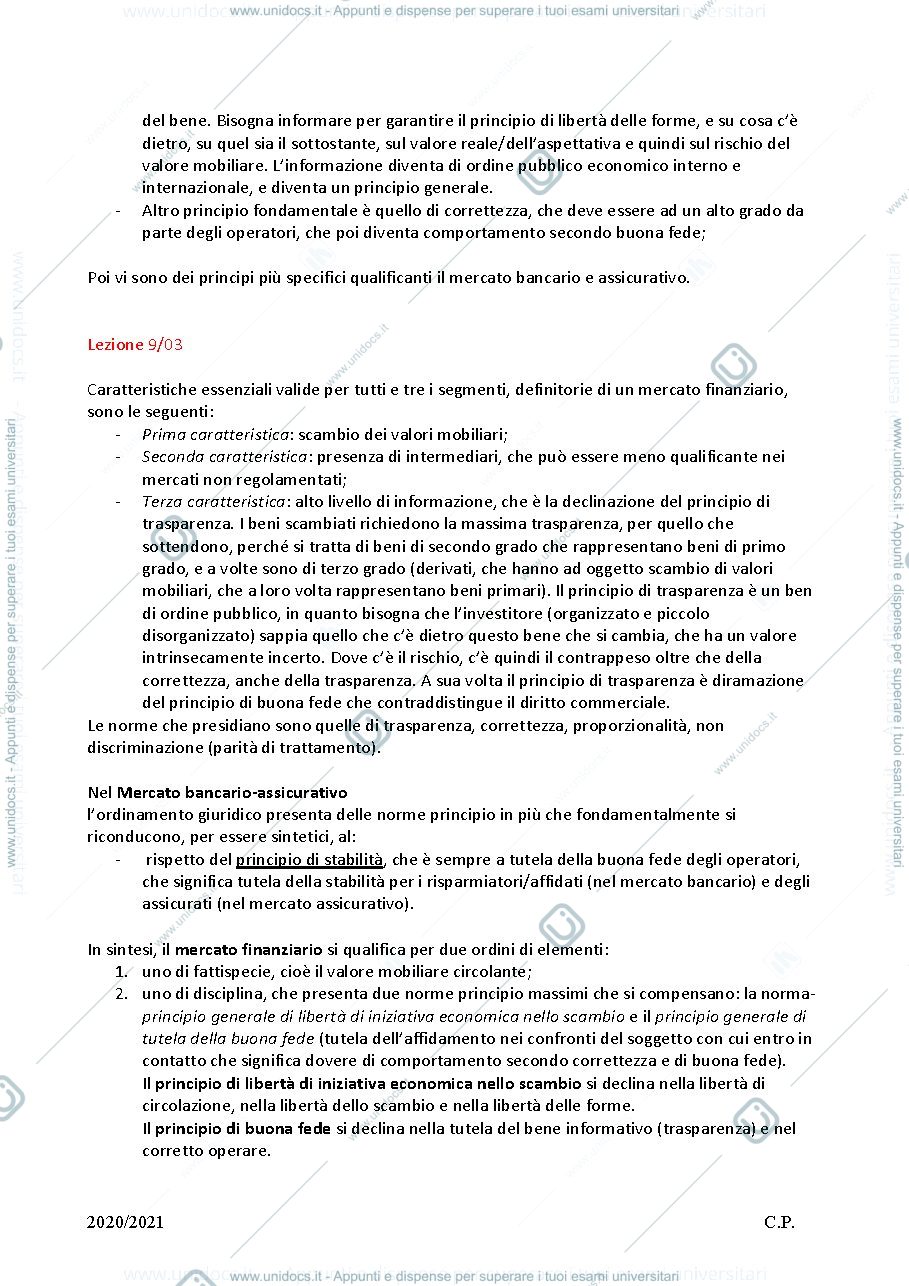 Anteprima pagina 5 — Diritto del mercato e degli strumenti finanziari, Prof. Daniele Umberto Santosuosso