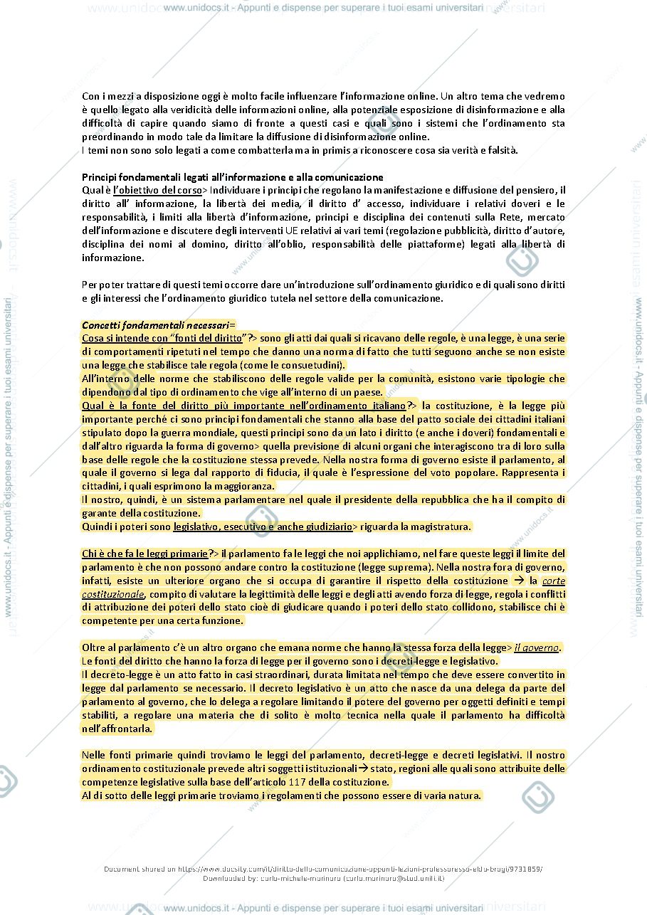 Anteprima pagina 3 — diritto comunicazione