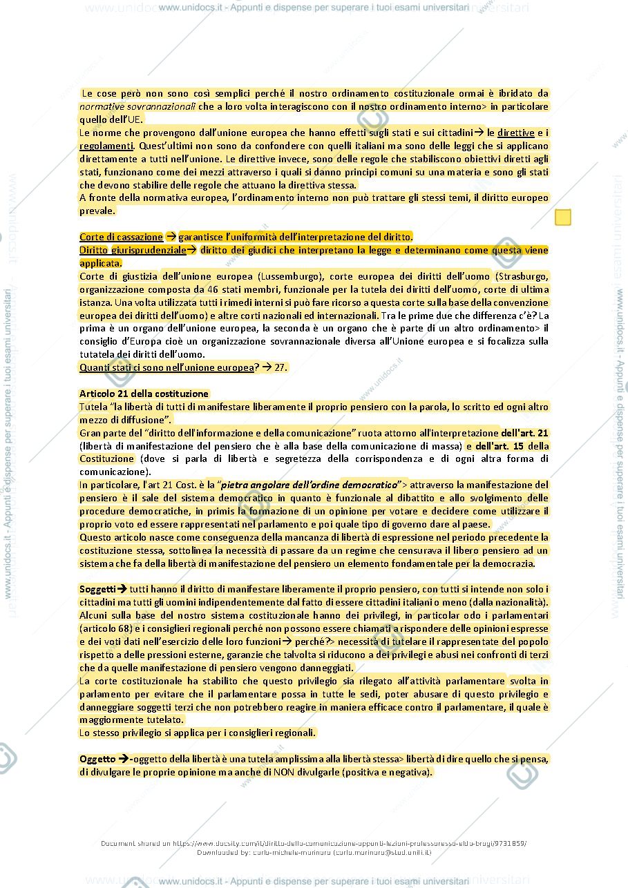 Anteprima pagina 4 — diritto comunicazione