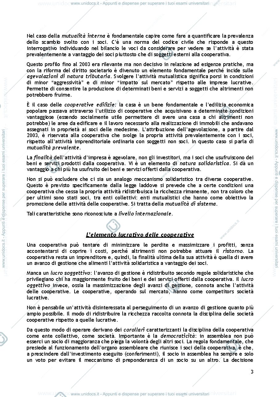 Anteprima pagina 3 — diritto della cooperazione e del no-profit 