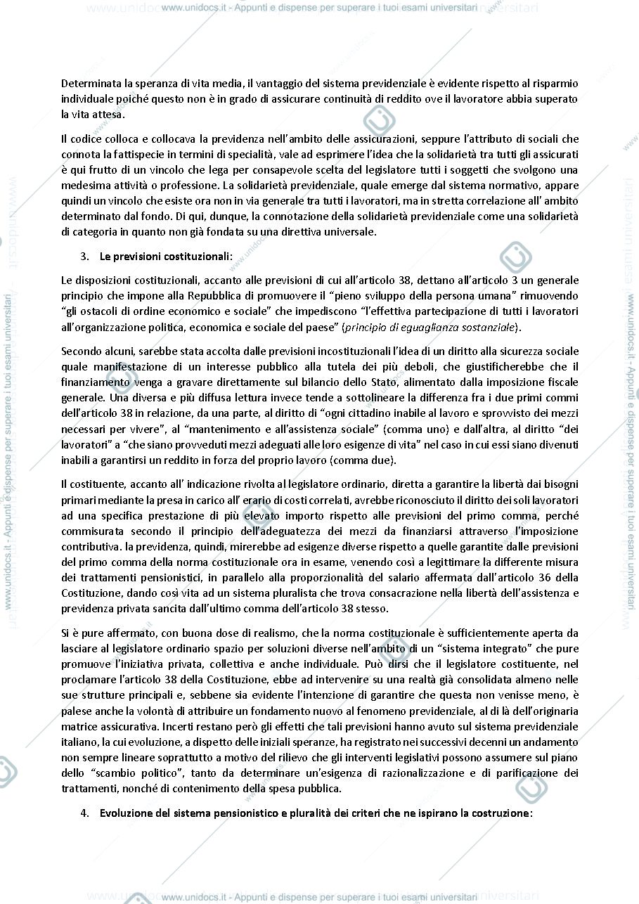 Anteprima pagina 3 — Diritto della previdenza sociale-riassunto