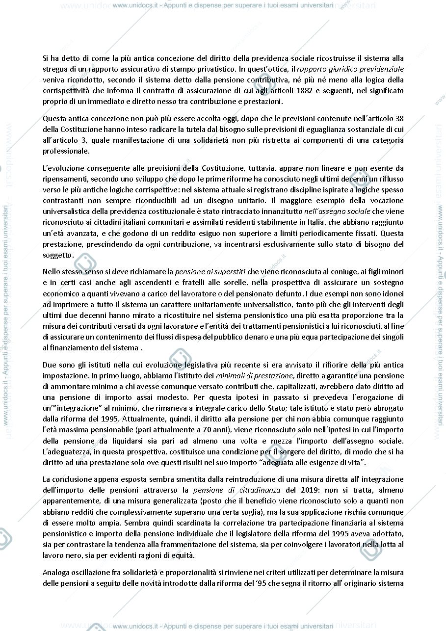 Anteprima pagina 4 — Diritto della previdenza sociale-riassunto