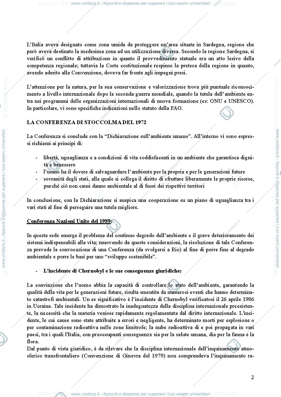 Anteprima pagina 2 — Appunti diritto dell'ambiente