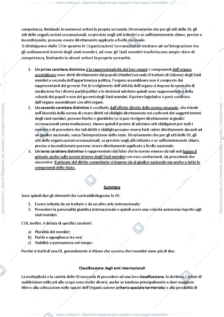 Anteprima pagina 4 — Appunti lezioni diritto delle OI