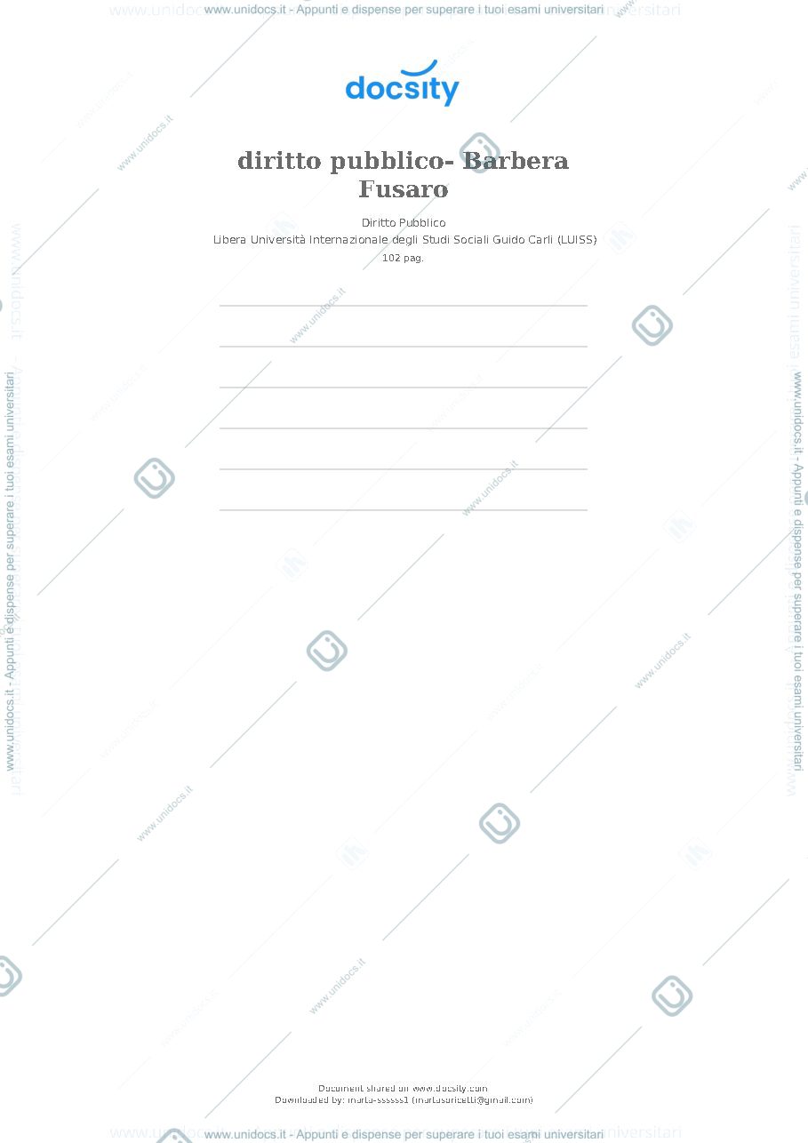 Anteprima pagina 1 — Diritto pubblico
